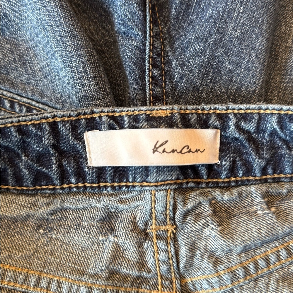 KanCan High Rise Distressed Mom Jeans Size 5/26 Medium Wash Style KC9147D - Picture 7 of 8
